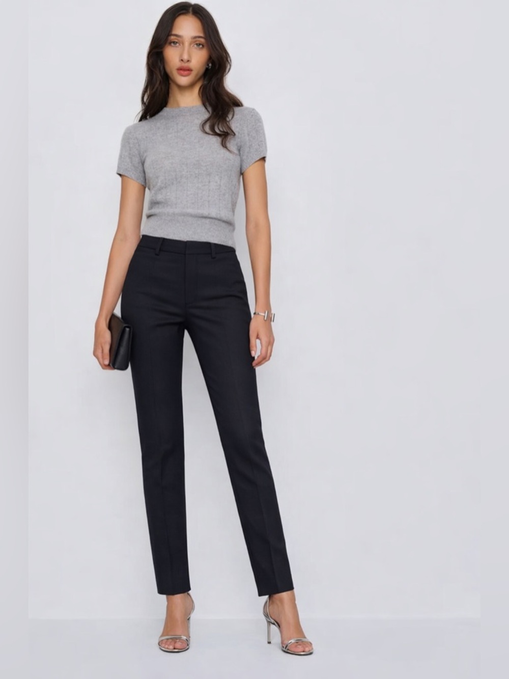 Vince. Black trouser pants in black